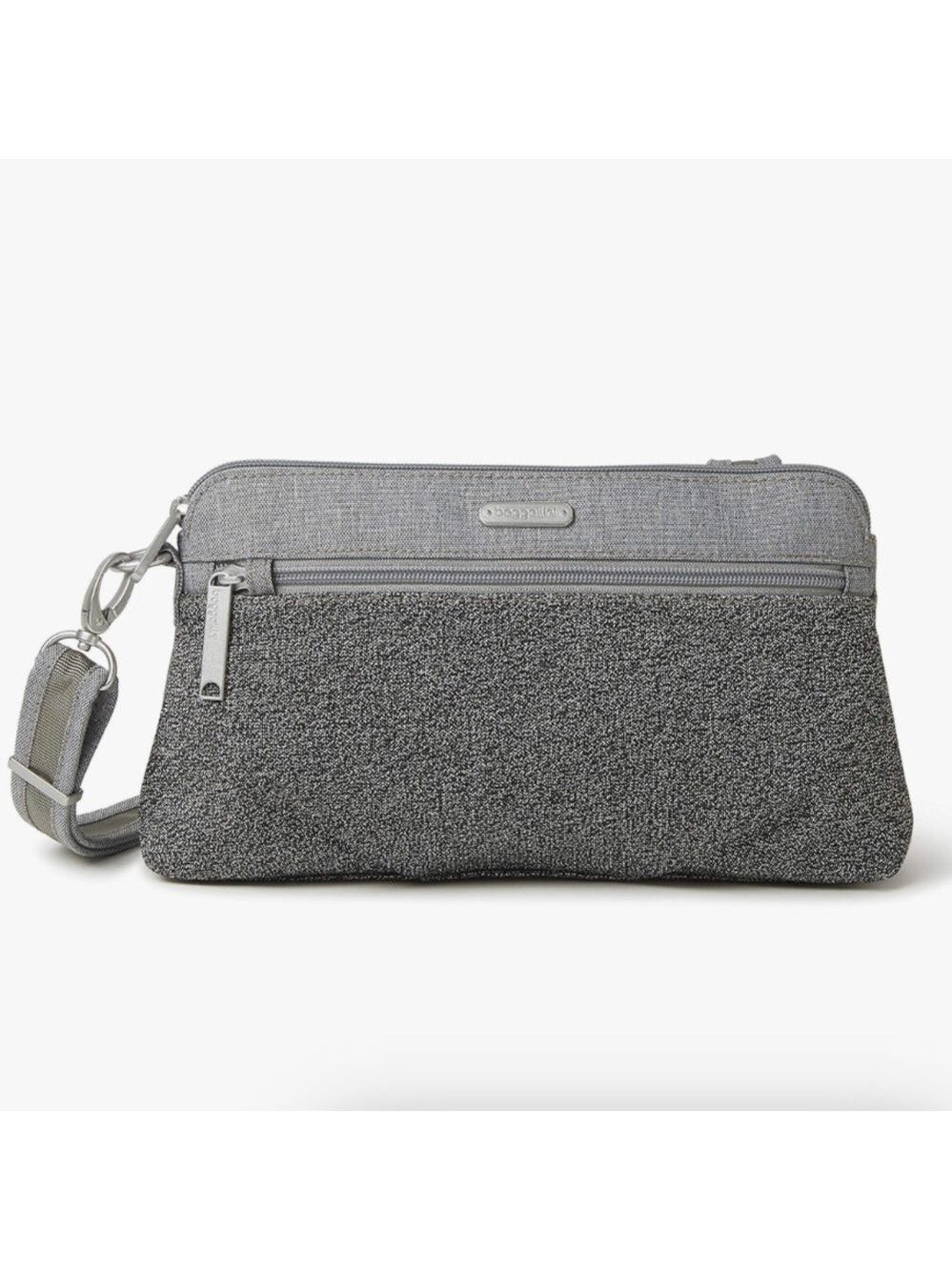 Baggallini Securtex Anti-Theft Everyday Crossbody Bag Charcoal Heather Gray